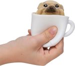 Schylling Pup in a Cup - Squeeze to Reveal Adorable Caffeine-Themed Companions - Style May Vary (Pack of 1)