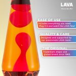 The Original Lava? Lamp - 14.5 Volcanic Crags - Classic Liquid Motion Lamp - Red Wax and Orange Liquid - #2078 (Amazon Exclusive)