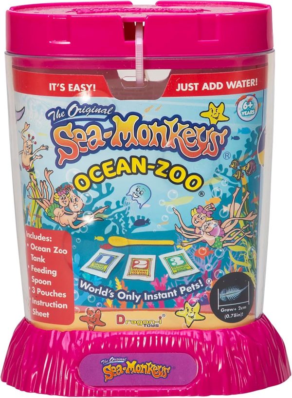 Sea-Monkeys? Ocean Zoo - World's Only Instant Pets? - Assorted Colors - Ages 6+ (Pack of 1)