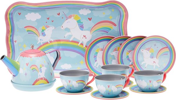 Schylling Schylling Unicorn Tin Tea set